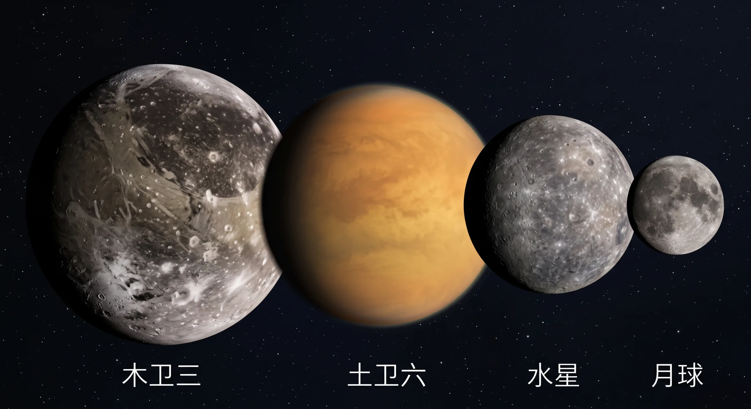 木卫三、土卫六、水星、月球：谁才是“小跟班”？