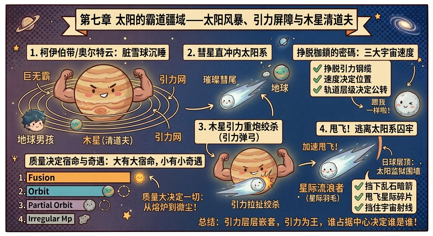 引力弹弓:木星既能当门神,也能把小彗星抽成星际流浪者